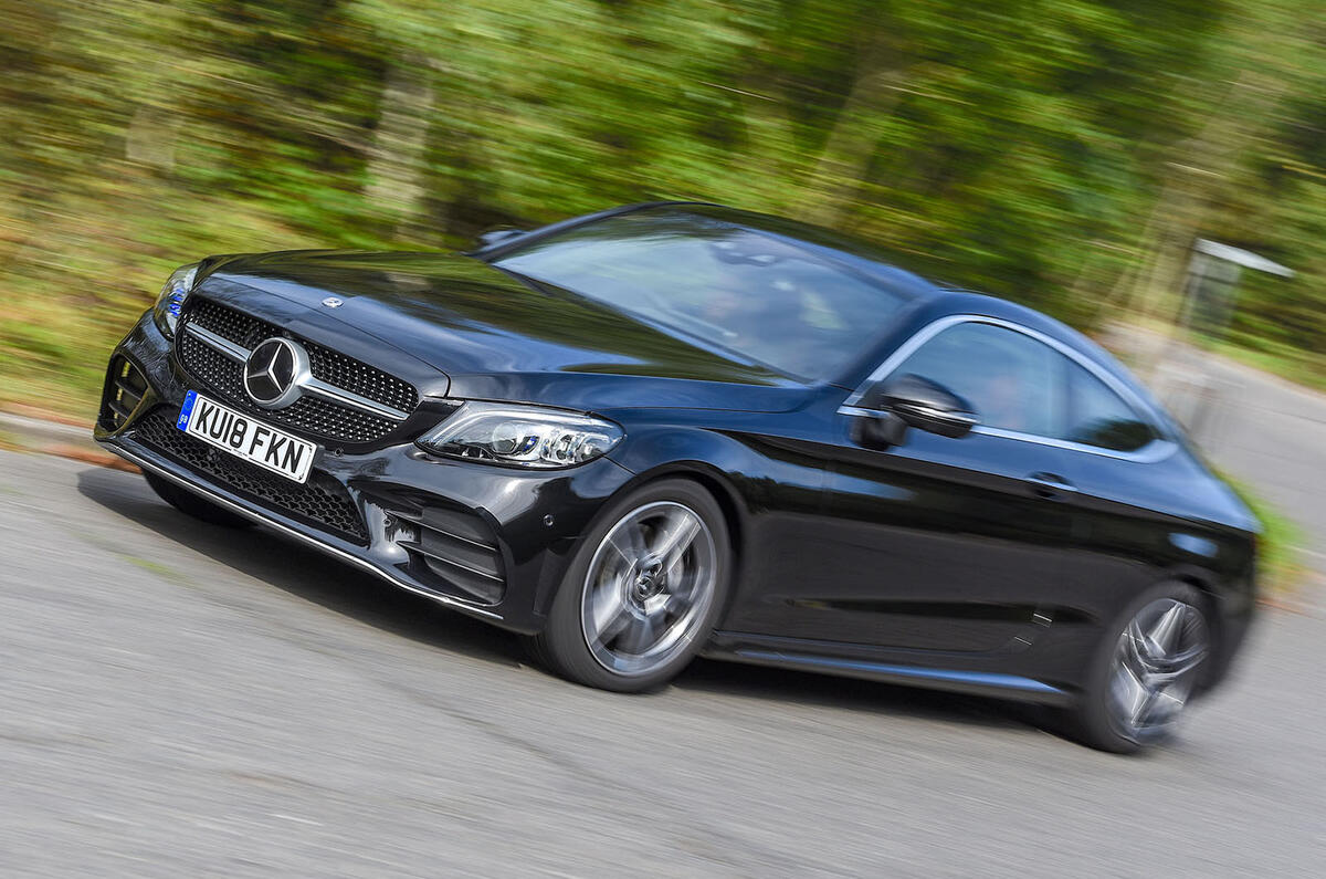 Mercedes-Benz C-Class Coupe 2019 review - on the road front