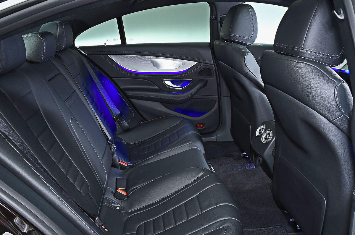 Mercedes-Benz CLS 400d 2018 review rear seats