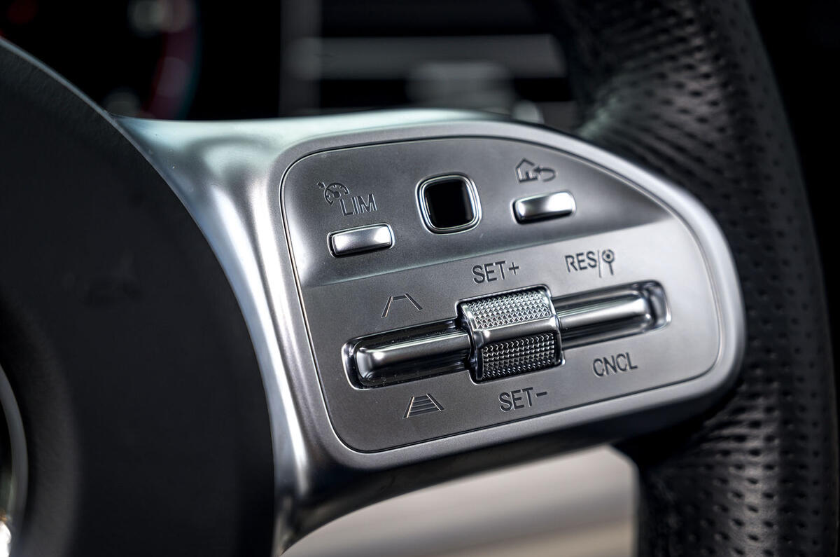 Mercedes-Benz GLS 2020 road test review - steering wheel buttons Mercedes-Benz GLS 2020 road test review - steering wheel buttons