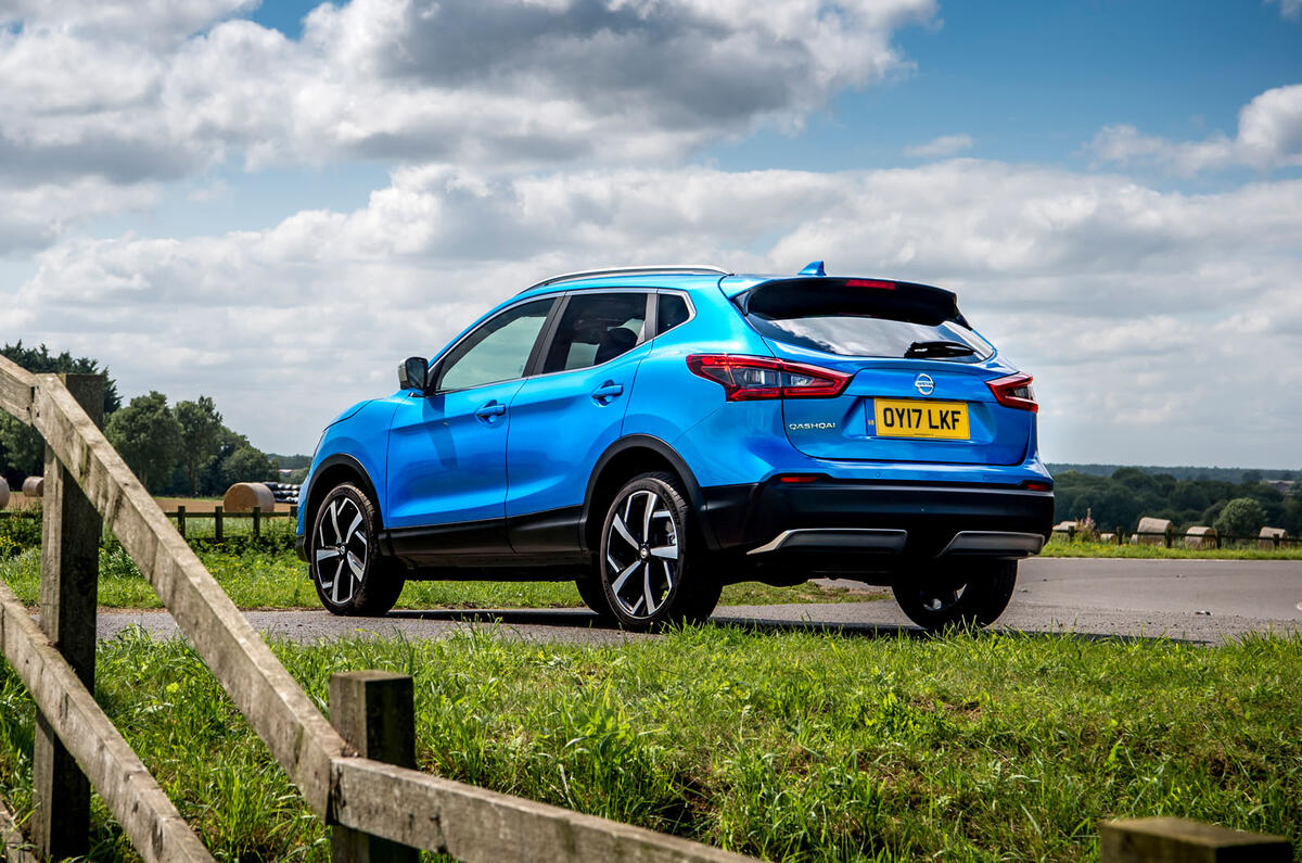 Nissan Qashqai road test review static rear