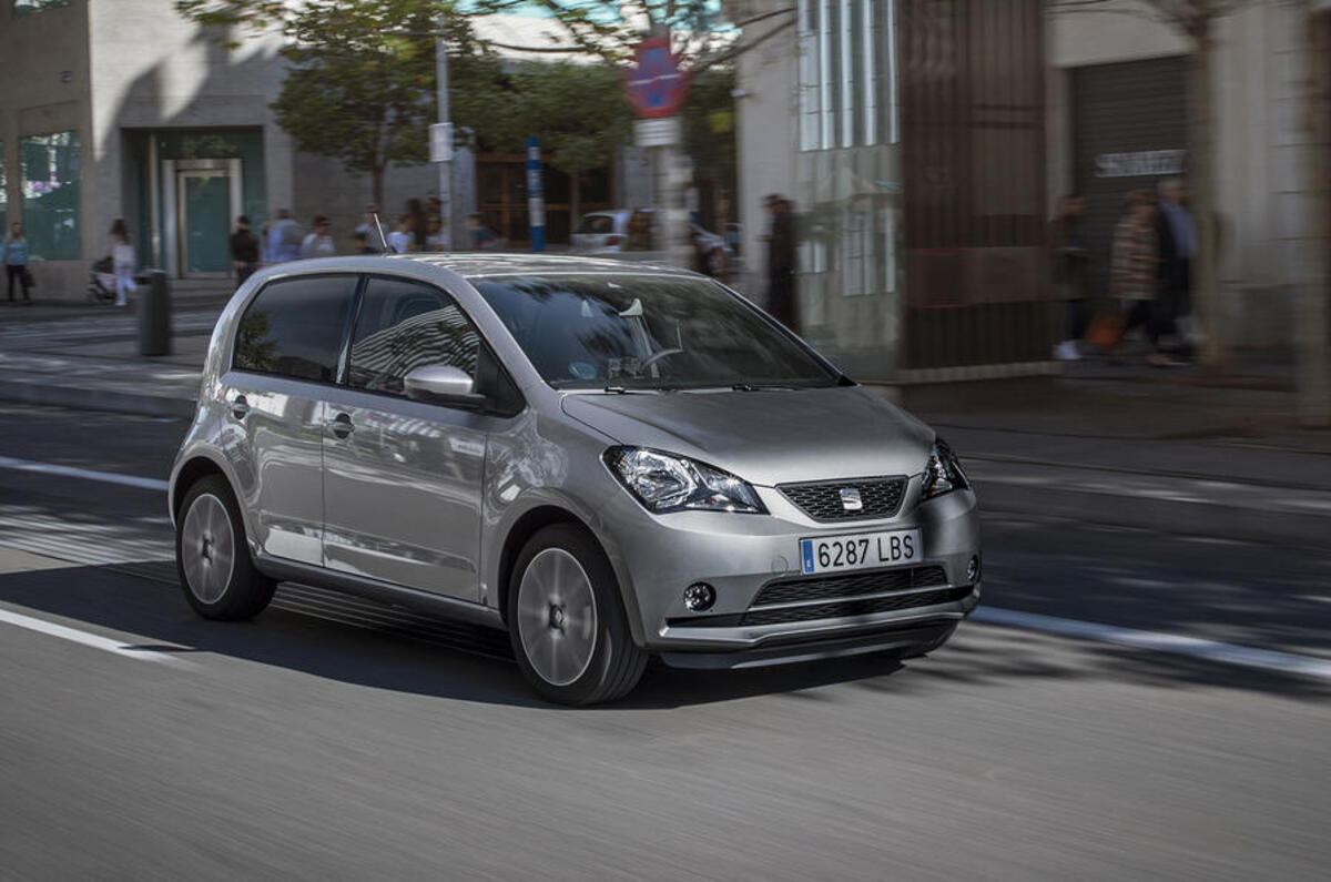 Seat Mii Electric 2020 road test review - on the road front