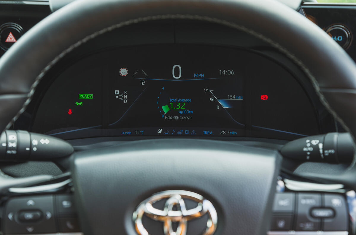 12 Toyota Mirai 2021 RT instruments