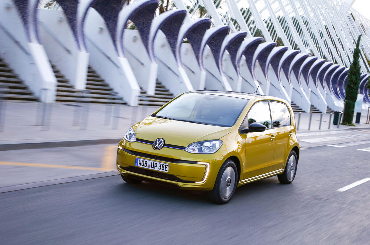 Volkswagen e-Up 2020 road test review - on the road front Volkswagen e-Up 2020 road test review - on the road front