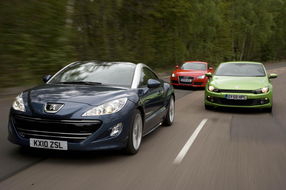 Peugeot RCZ v its rivals