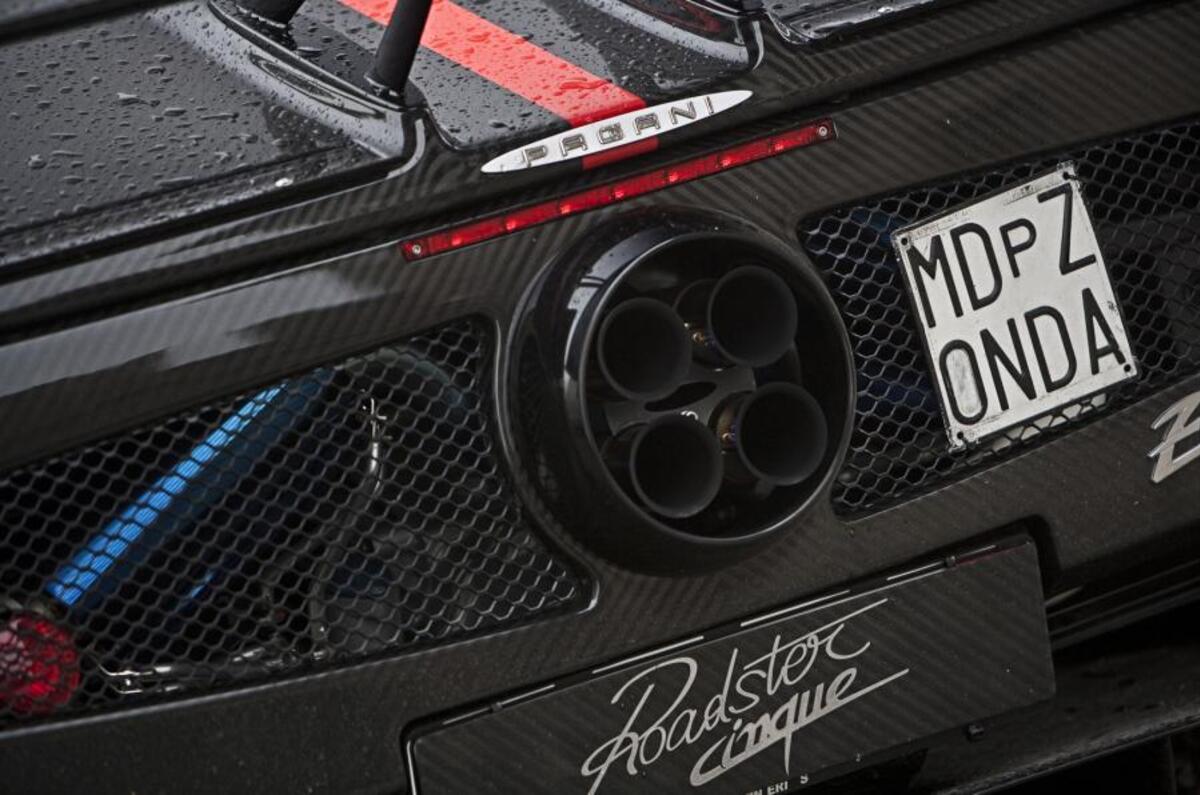 Pagani Zonda Cinque Roadster quad-exhaust