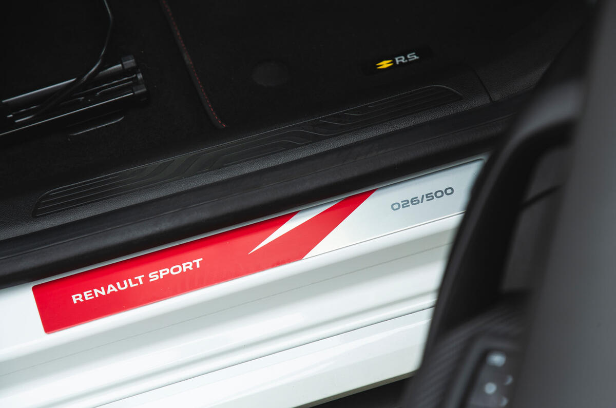 Renault Megane RS Trophy-R 2019 road test review - plaque