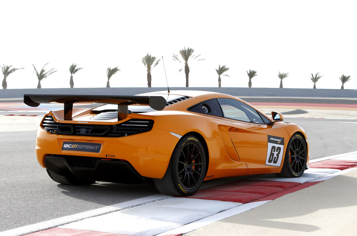 McLaren 12C GT Sprint track car revealed