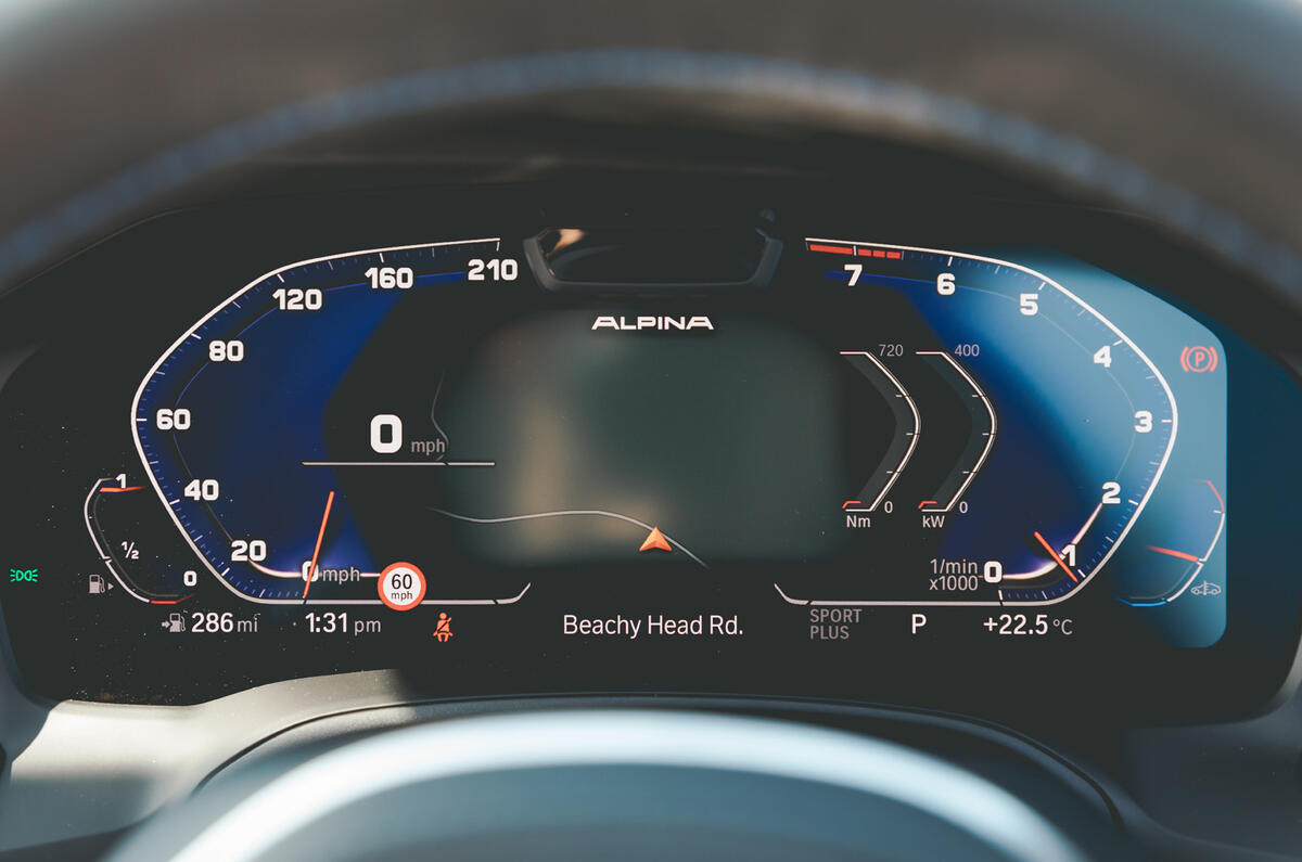 Alpina B3 Touring 2020 road test review - instruments Alpina B3 Touring 2020 road test review - instruments