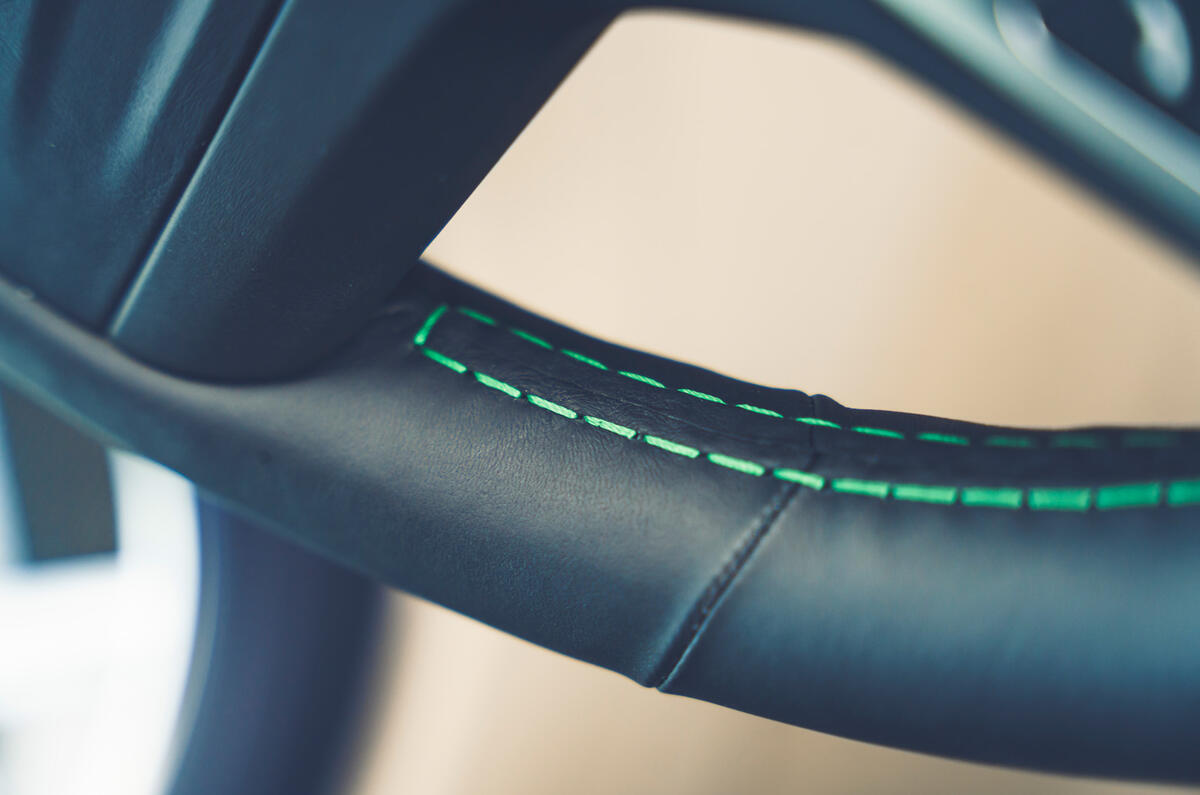 13 Alpina B8 Gran Coupe 2021 road test review stitching