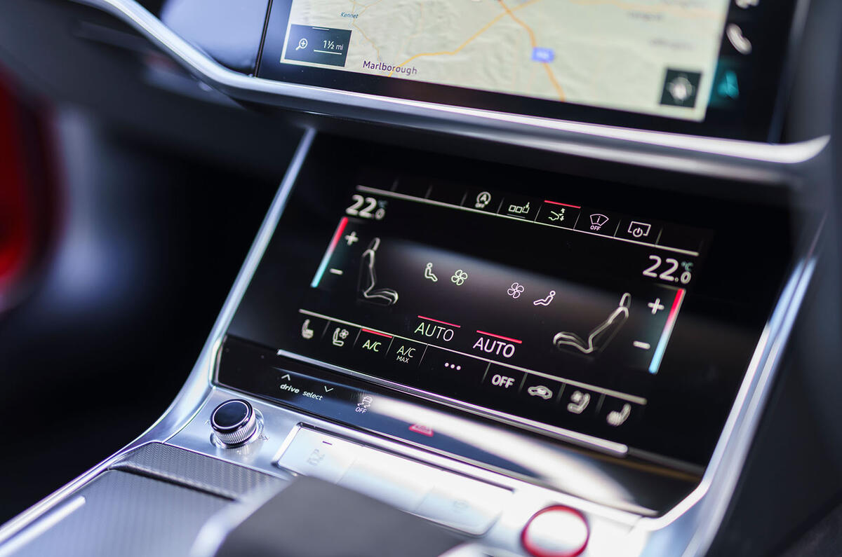 Audi RS7 Sportback 2020 road test review - climate controls Audi RS7 Sportback 2020 road test review - climate controls