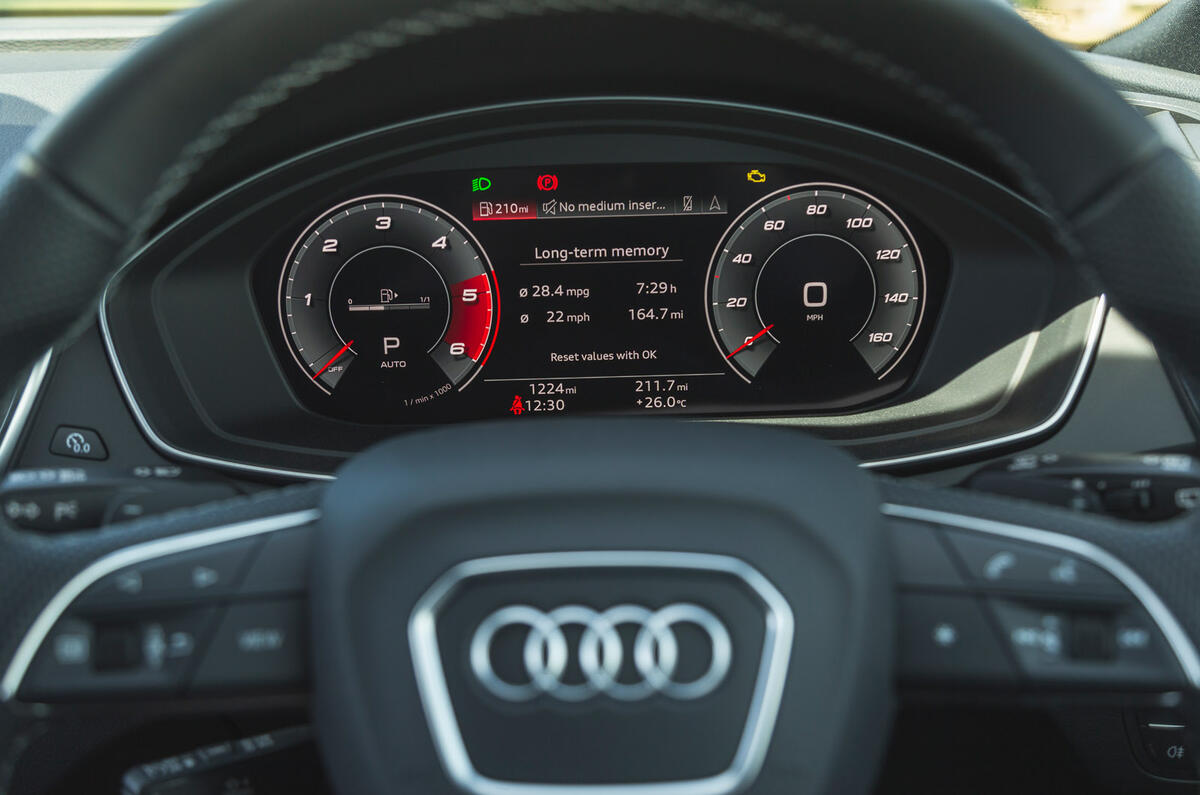13 Audi SQ5 Sportback RT 2022 gauge cluster