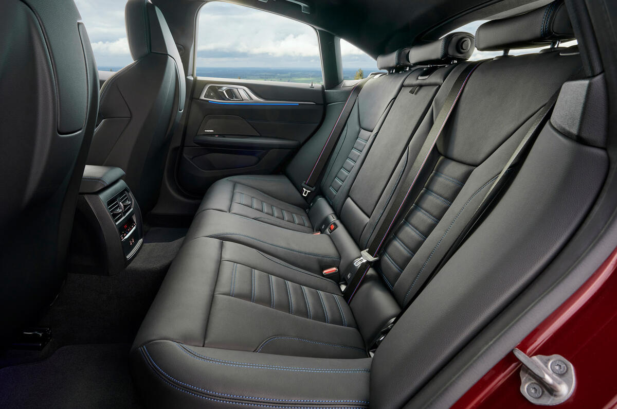 13 BMW 4 Series Gran Coupe 2021 first drive rear seats 13 BMW 4 Series Gran Coupe 2021 first drive rear seats