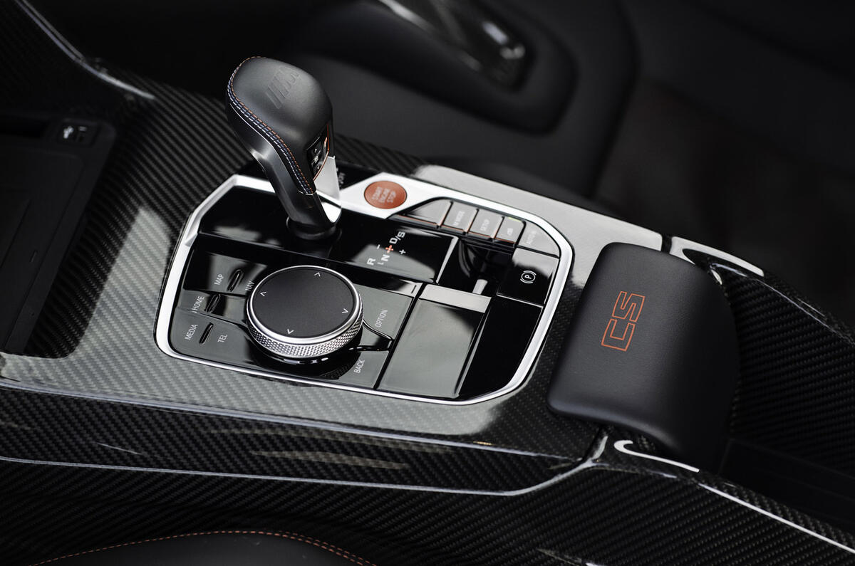 13 BMW M3 CS Touring 2025 Autocar review centre console 13 BMW M3 CS Touring 2025 Autocar review centre console