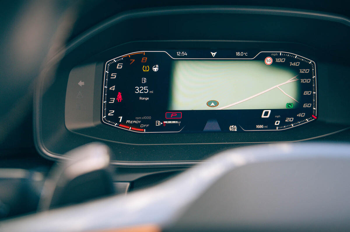 13 Cupra Leon Estate 2021 road test review instruments 13 Cupra Leon Estate 2021 road test review instruments
