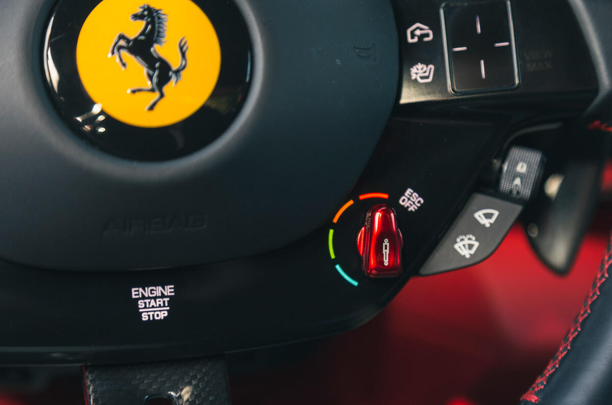13 Ferrari 296 GTB RT 2023 manettino start button 13 Ferrari 296 GTB RT 2023 manettino start button