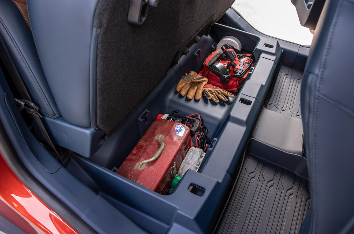 13 Ford Maverick 2L EcoBoost 2022 review under seat stowage 13 Ford Maverick 2L EcoBoost 2022 review under seat stowage