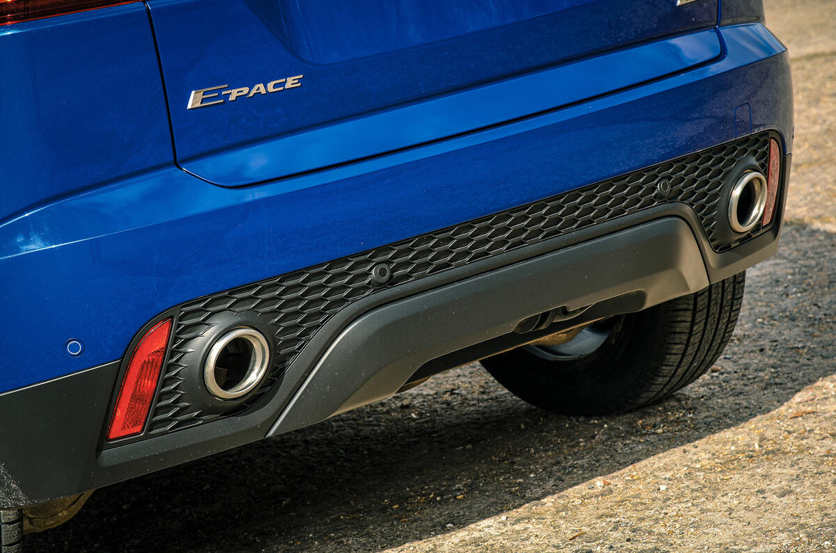 Jaguar E-Pace review exhaust