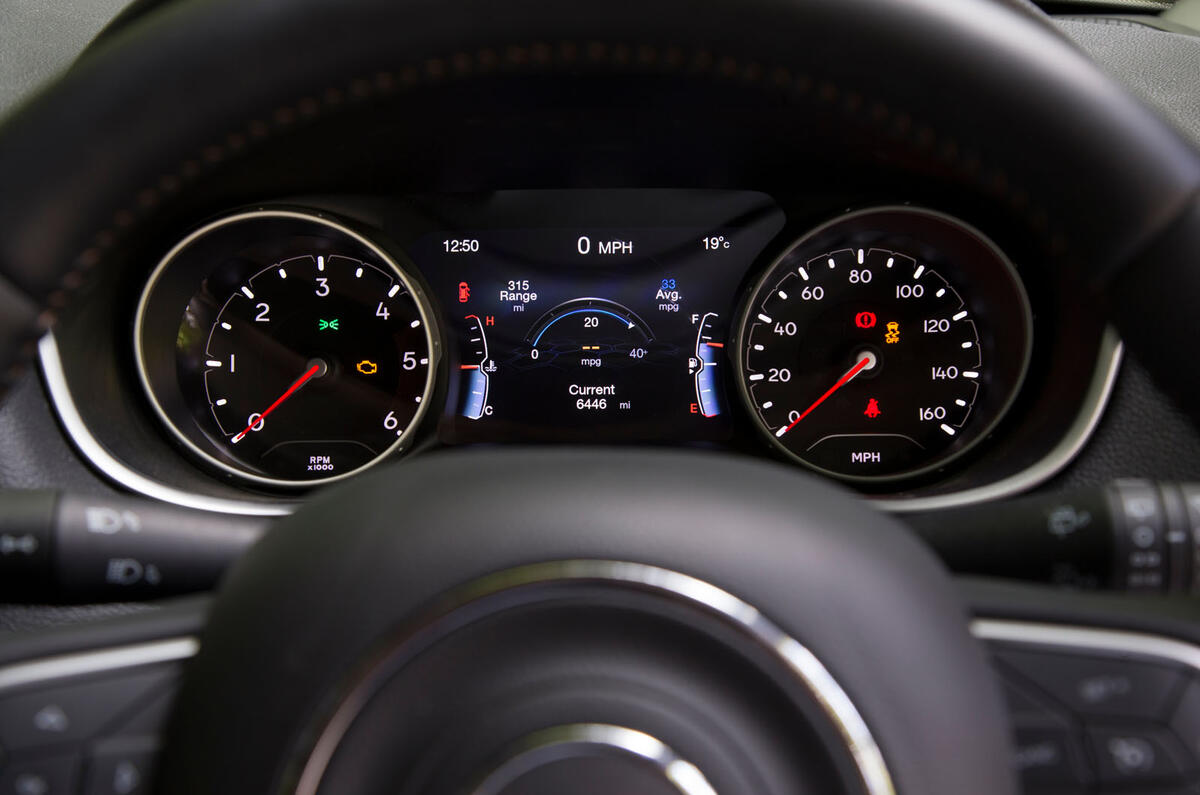Jeep Compass 2018 road test review - instrument cluster