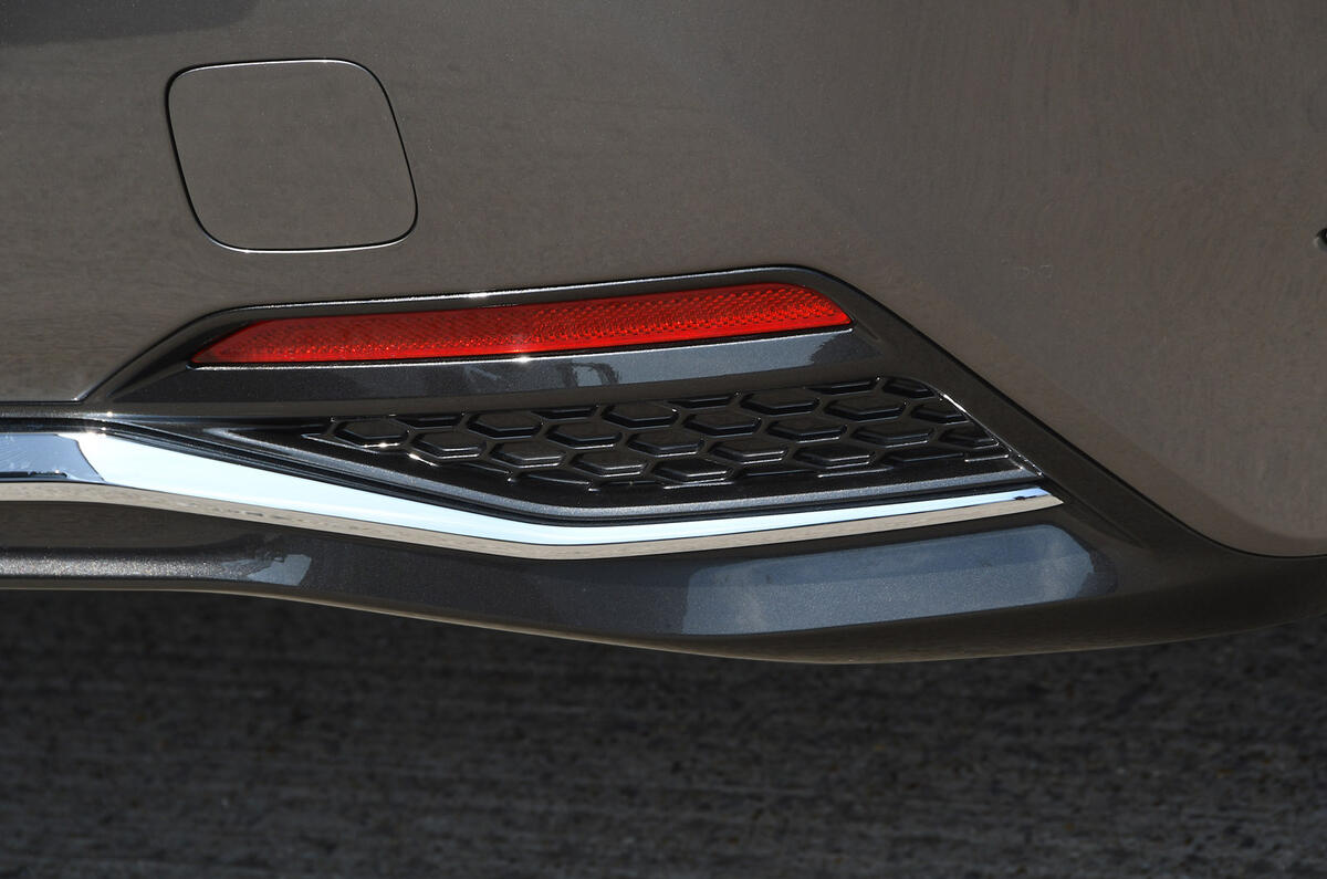 Lexus LS500h 2018 road test review rear bumper