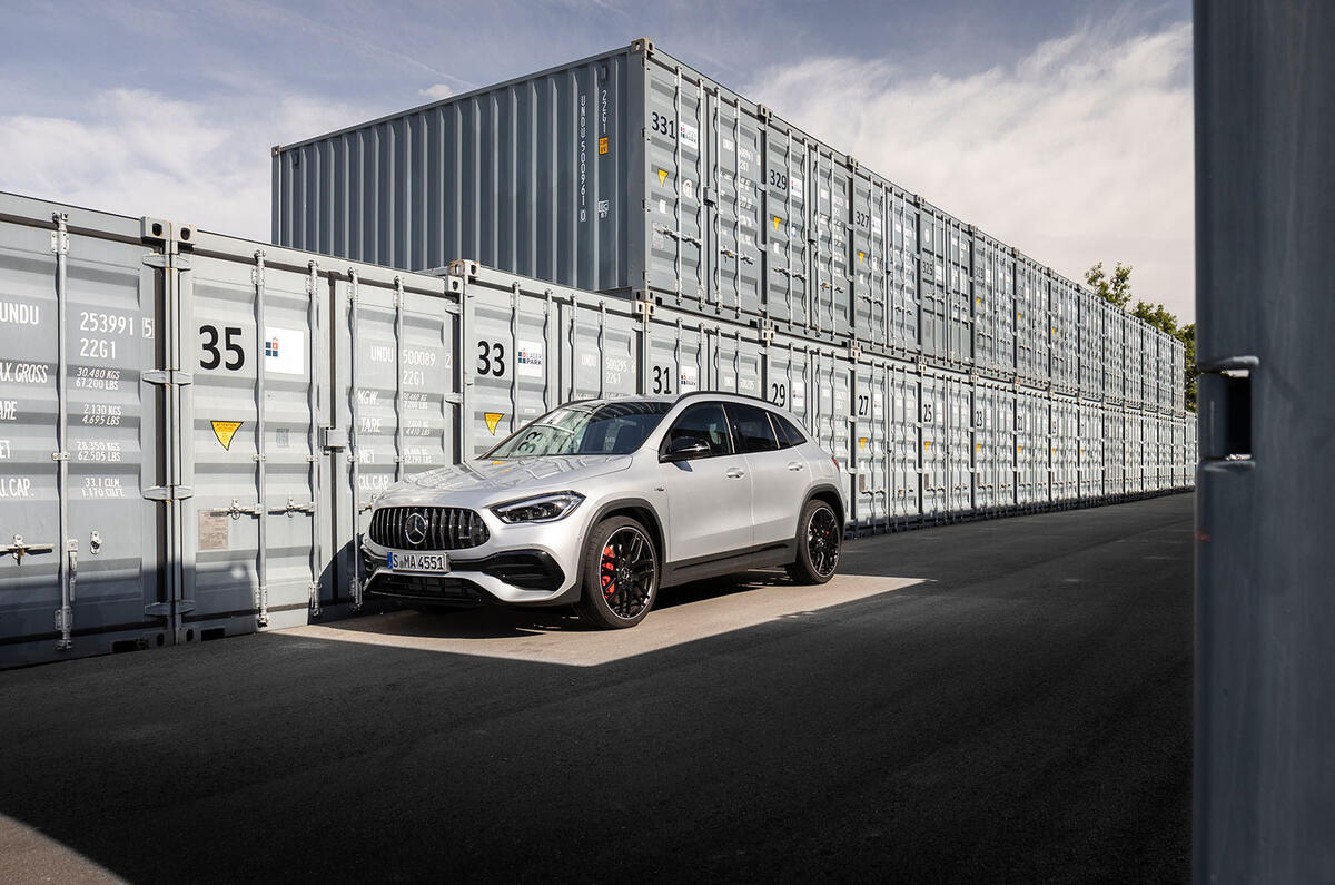 Mercedes-AMG GLA 45 S Plus 2020 road test review - static Mercedes-AMG GLA 45 S Plus 2020 road test review - static
