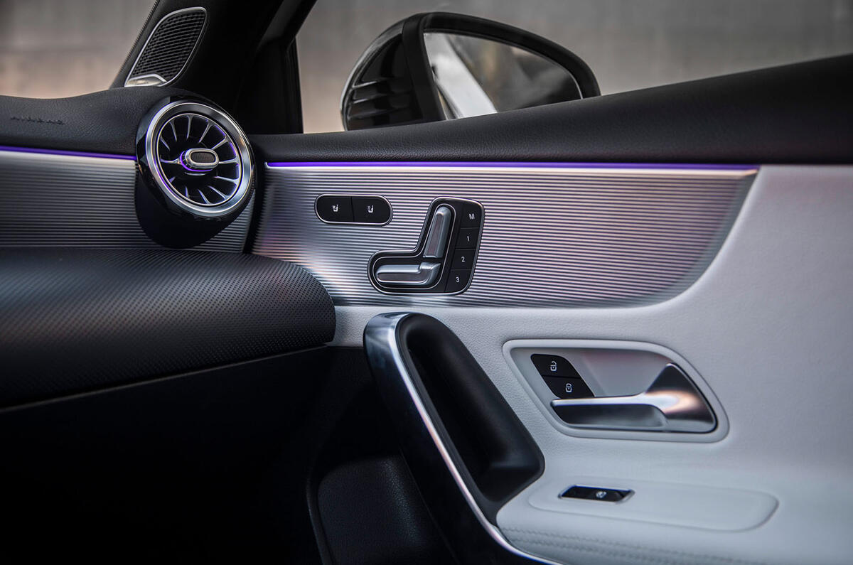 Mercedes-Benz A-Class saloon 2018 review - front door cards