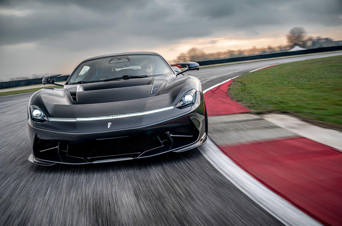 13 Pininfarina Battista 2021 first drive review track nose 13 Pininfarina Battista 2021 first drive review track nose