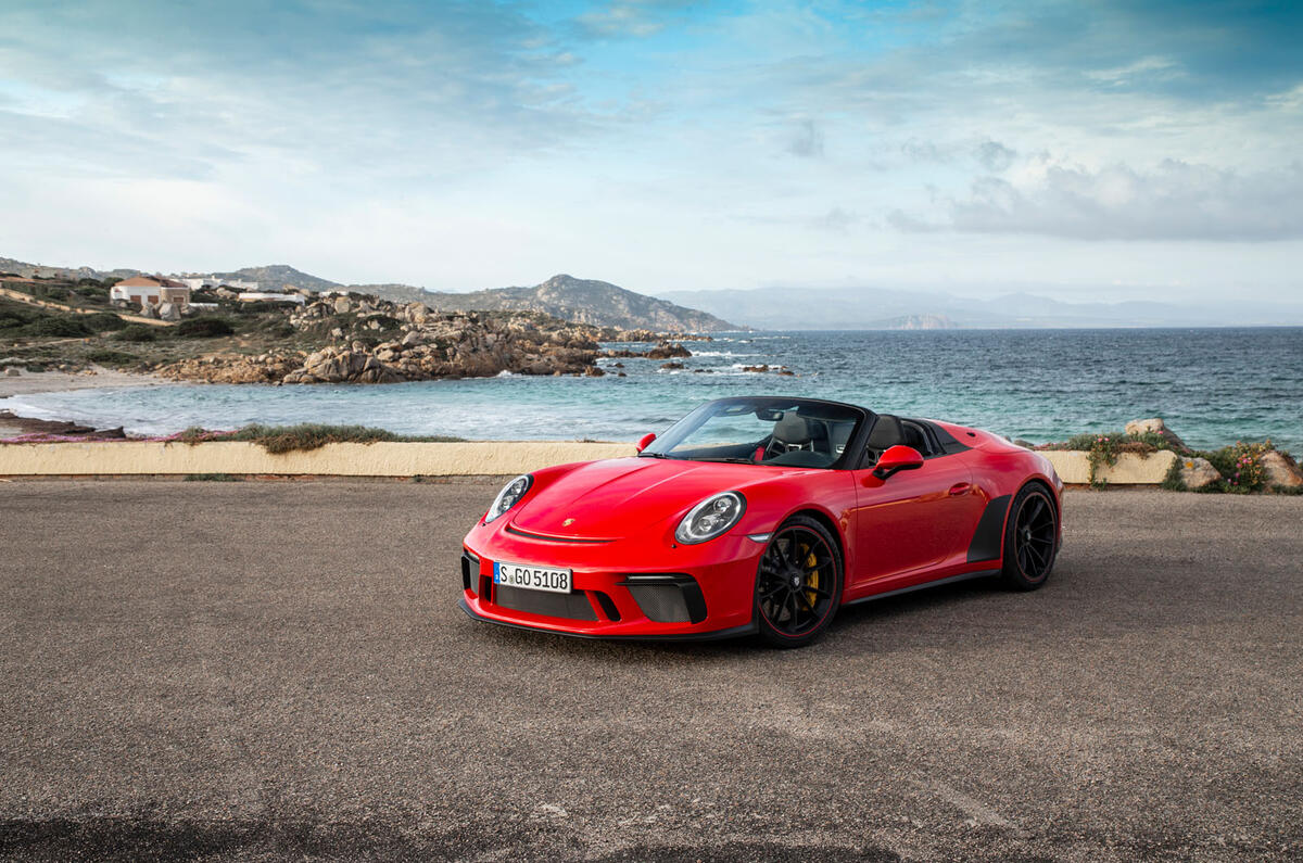 Porsche 911 Speedster 2019 review - static front