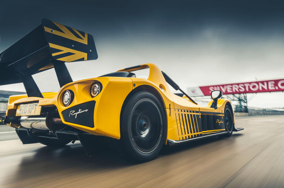 Radical Rapture 2020 road test review - on track rear