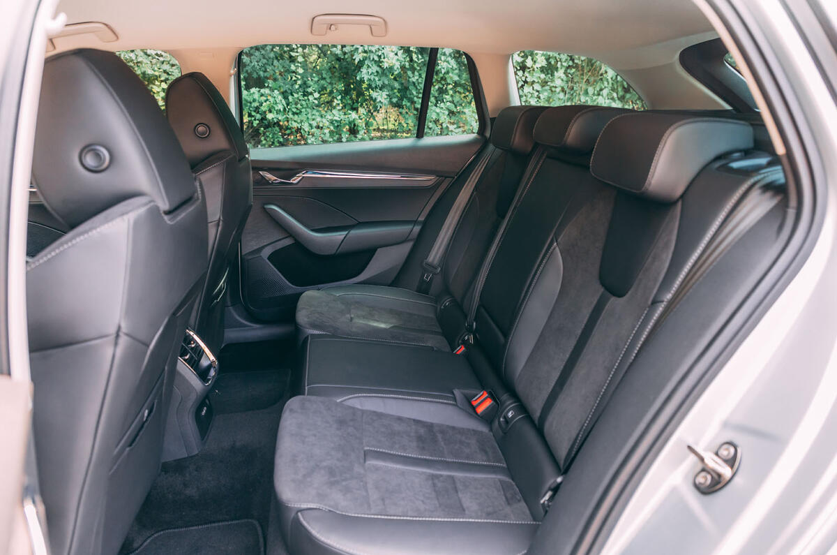 Skoda Octavia Estate 2020 road test review - rear seats