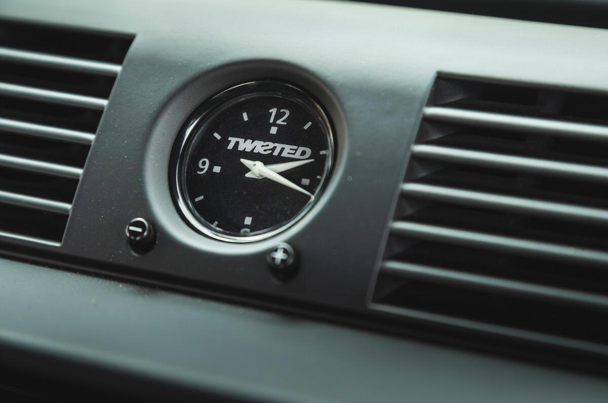 13 Twisted Defender EV 2022 UK first drive review clock