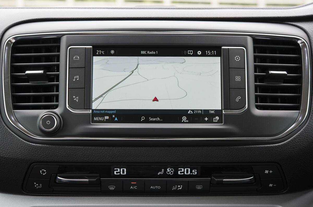 Vauxhall Vivaro Life 2019 road test review - navigation