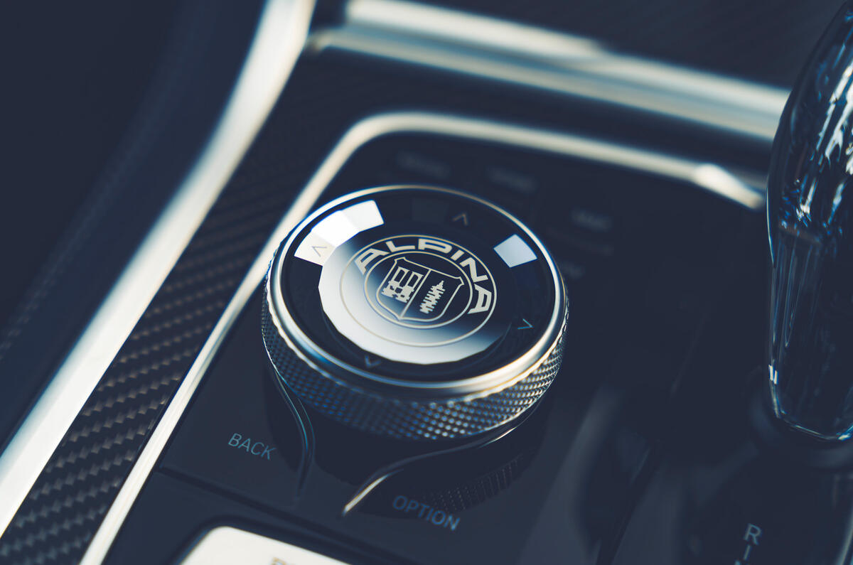 14 Alpina B8 Gran Coupe 2021 road test review idrive controller