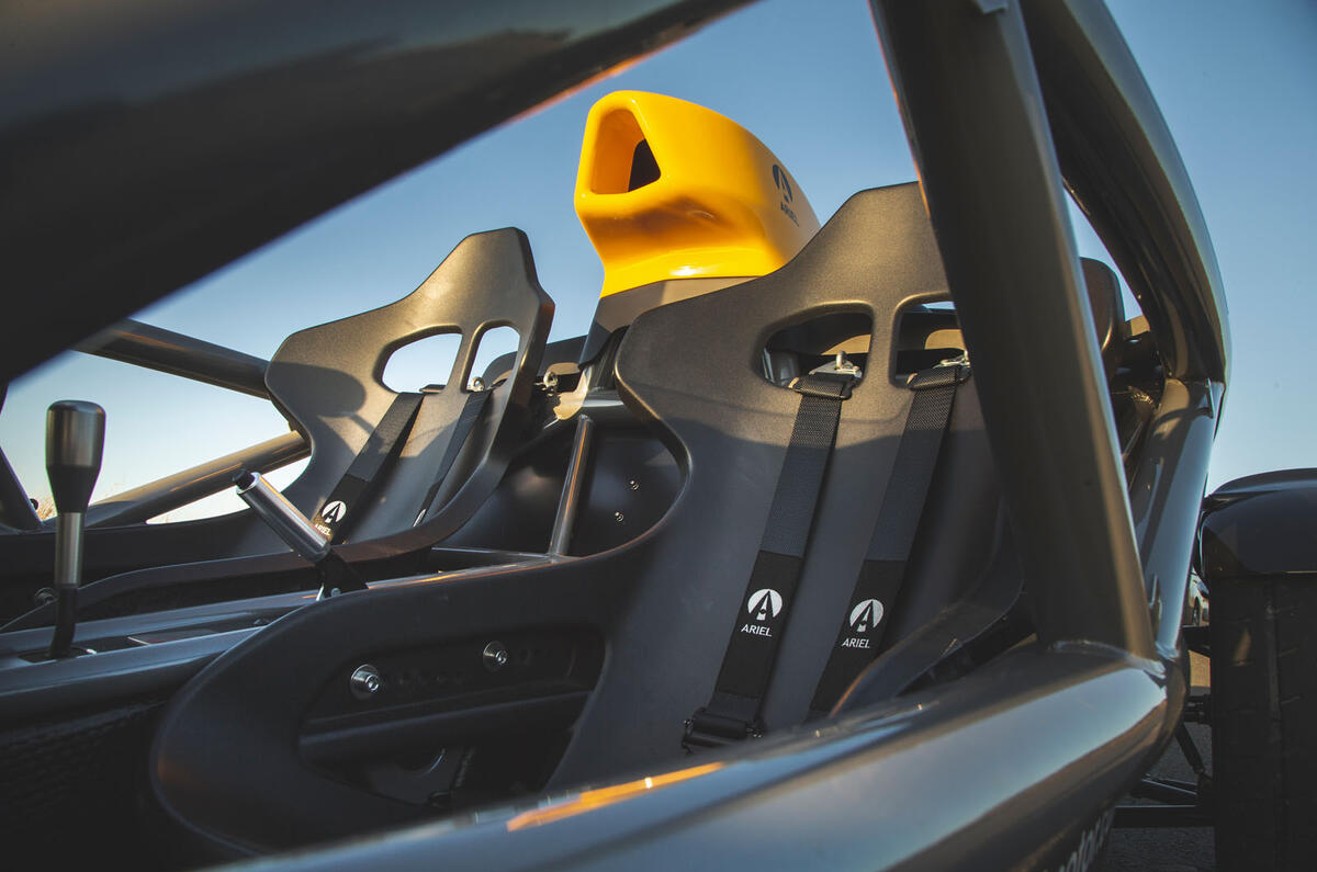Ariel Atom 4 2019 road test review - seats