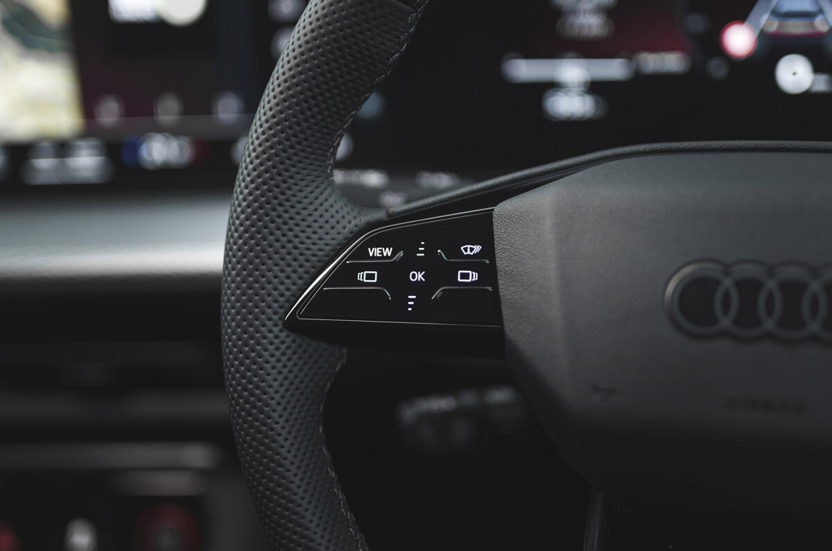 14 Audi Q5 2025 Autocar road test review touch buttons