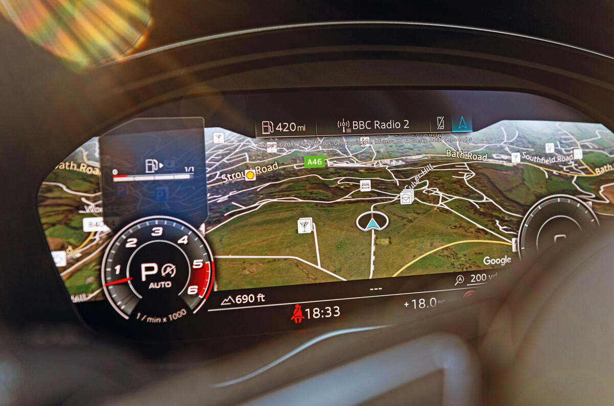 Audi S4 TDI 2019 road test review - instruments