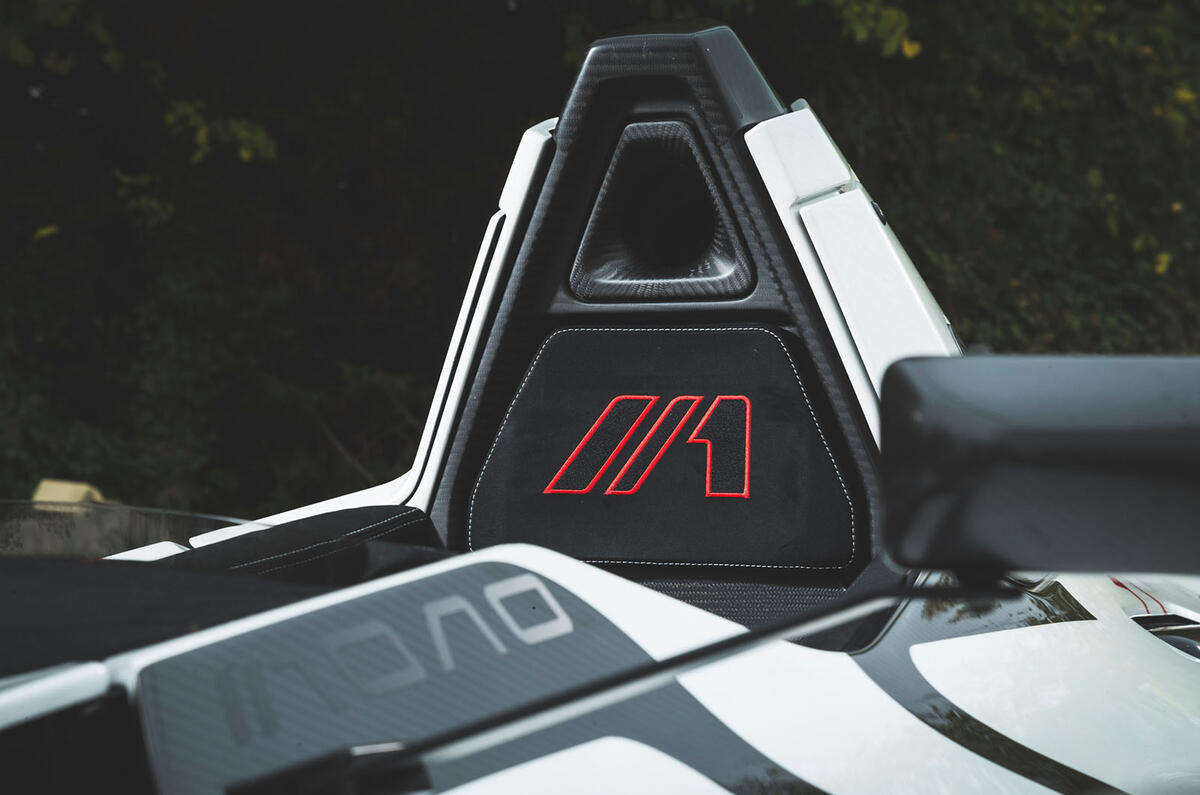 BAC Mono 2018 review - headrest