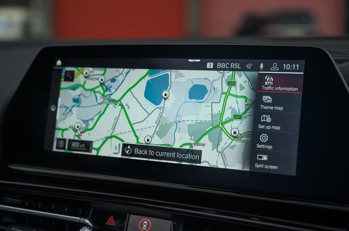 BMW M8 Competition convertible 2020 road test review - infotainment BMW M8 Competition convertible 2020 road test review - infotainment