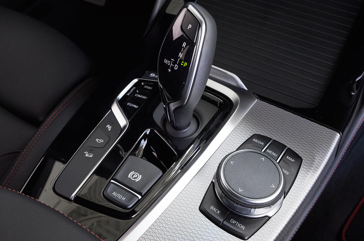 BMW X4 2018 road test review centre console