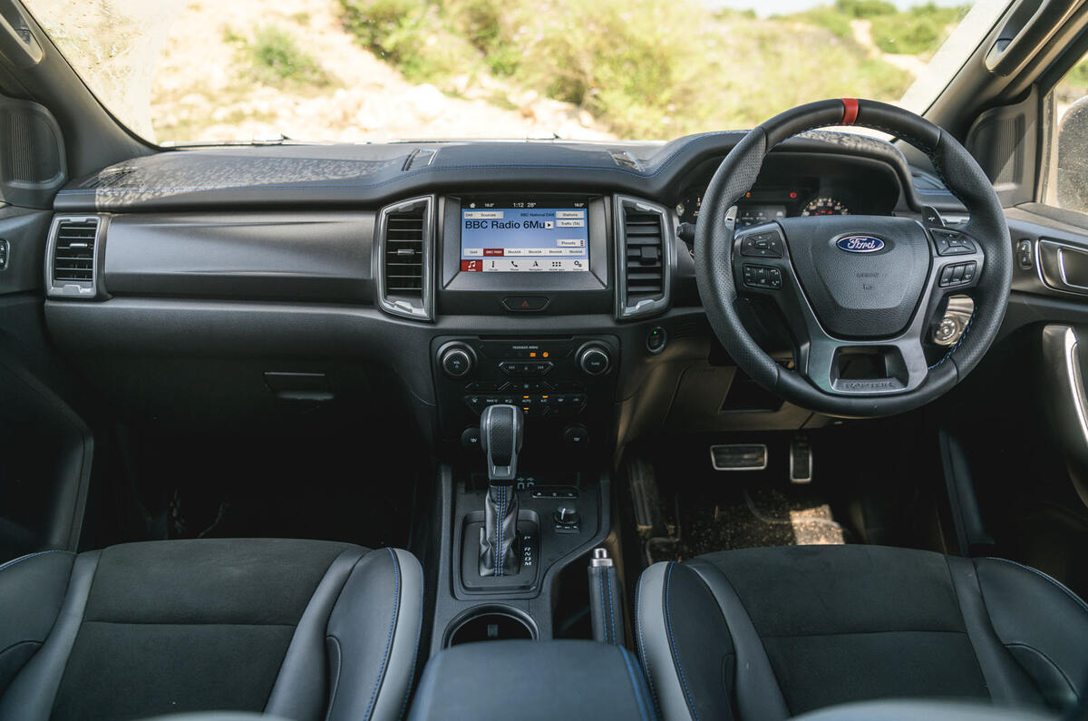 Ford Ranger Raptor 2019 road test review - dashboard