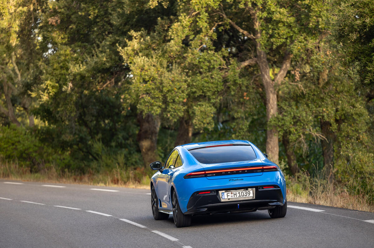14 Honda Prelude 2025 Autocar review rear cornering