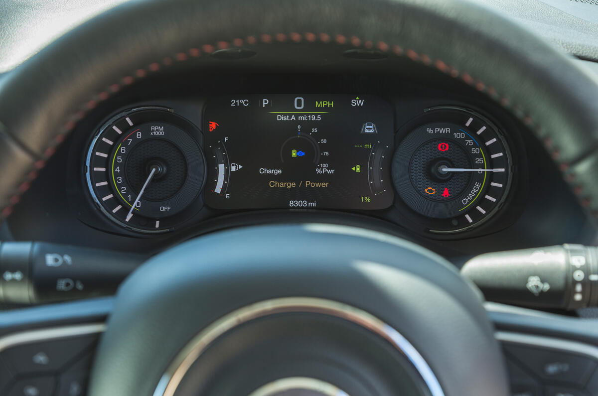 14 Jeep Renegade 4xe 2021 RT instruments