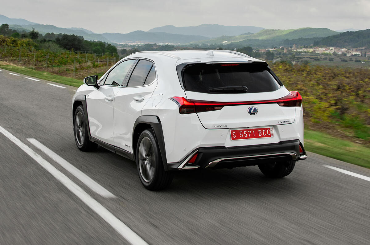 Lexus UX 2019 road test review - hero rear