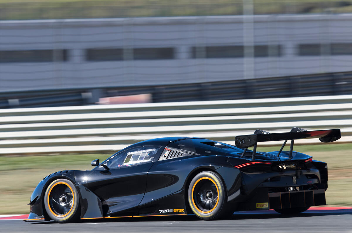 14 McLaren 720S GT3X 2021 first drive review track rear