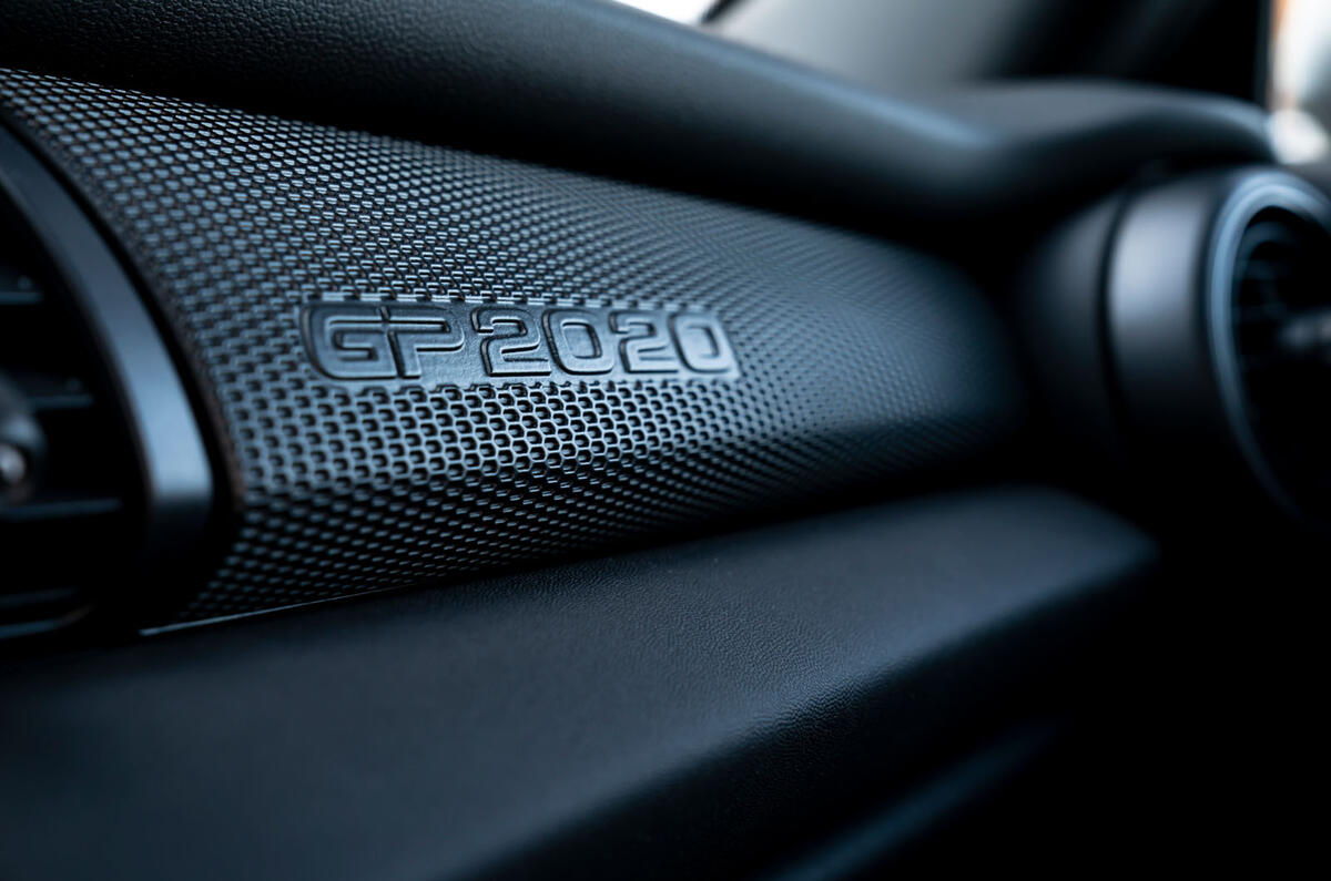 Mini JCW GP 2020 road test review - interior trim Mini JCW GP 2020 road test review - interior trim