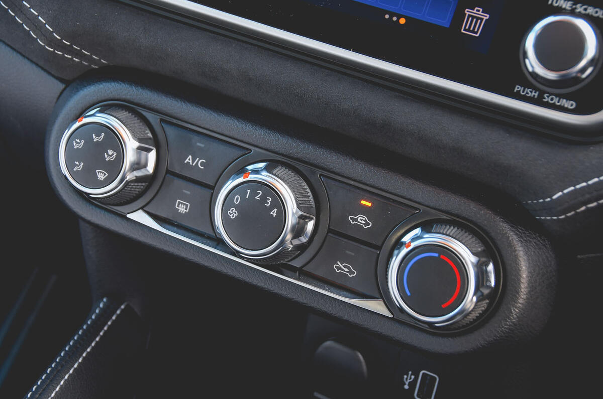 Nissan Micra N-Sport 2019 road test review - climate controls