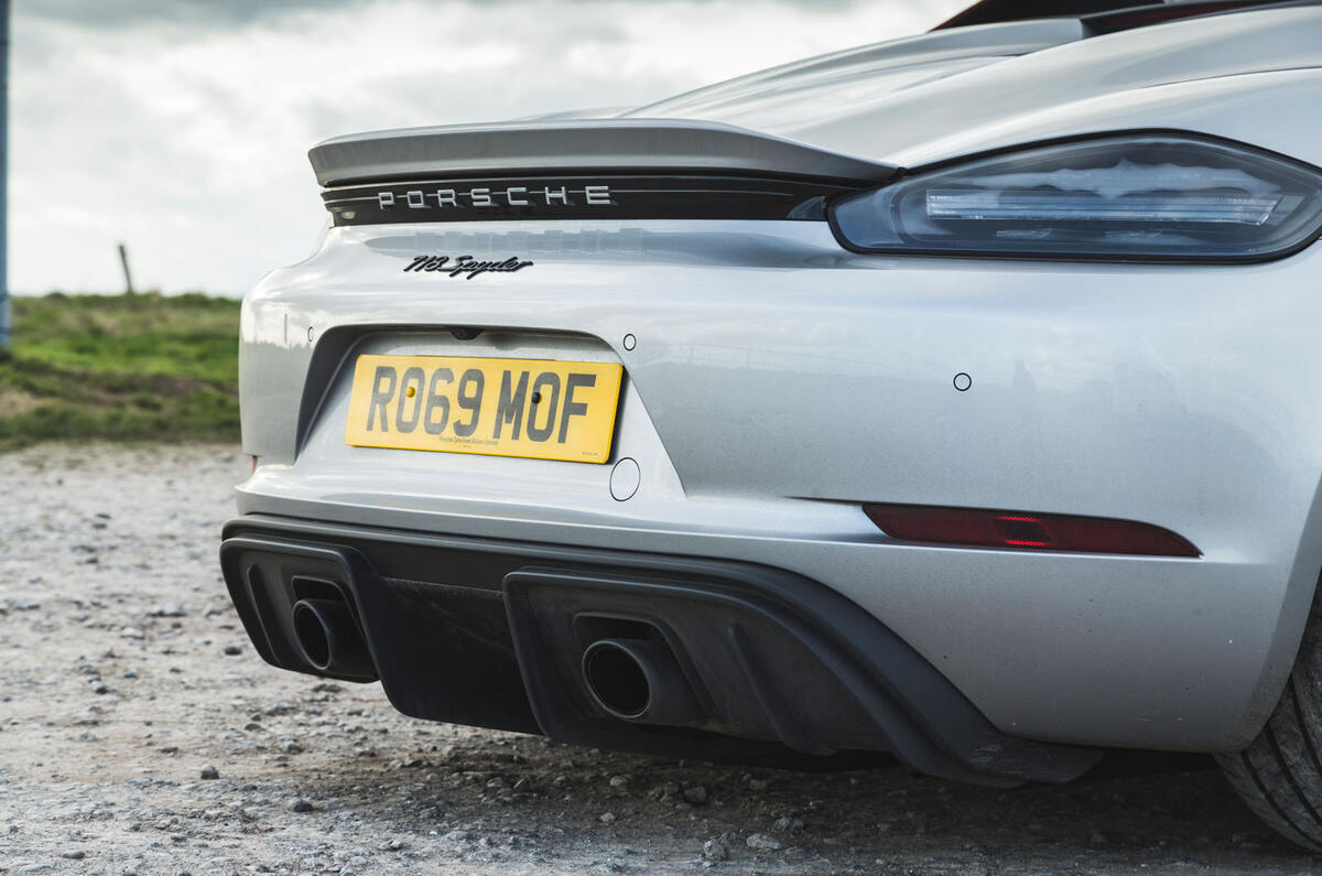 Porsche 718 Spyder 2020 road test review - exhausts