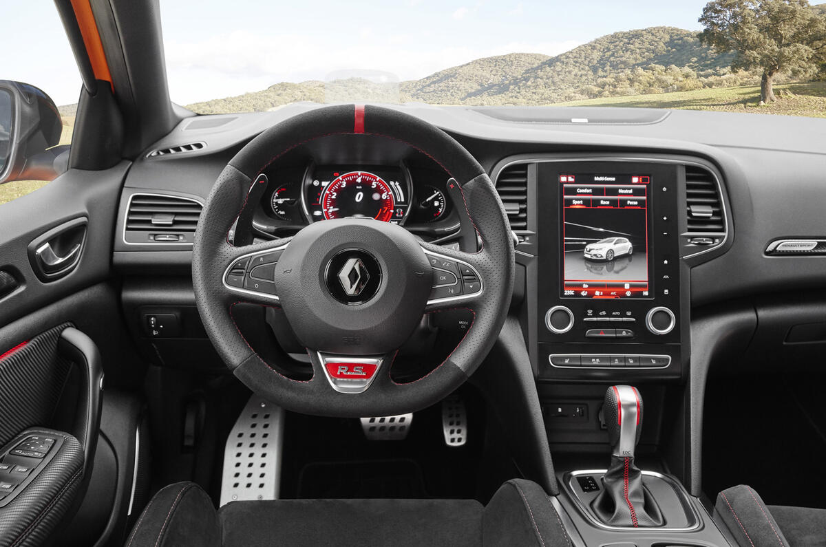 Renault Megane RS 280 2018 road test review dashboard