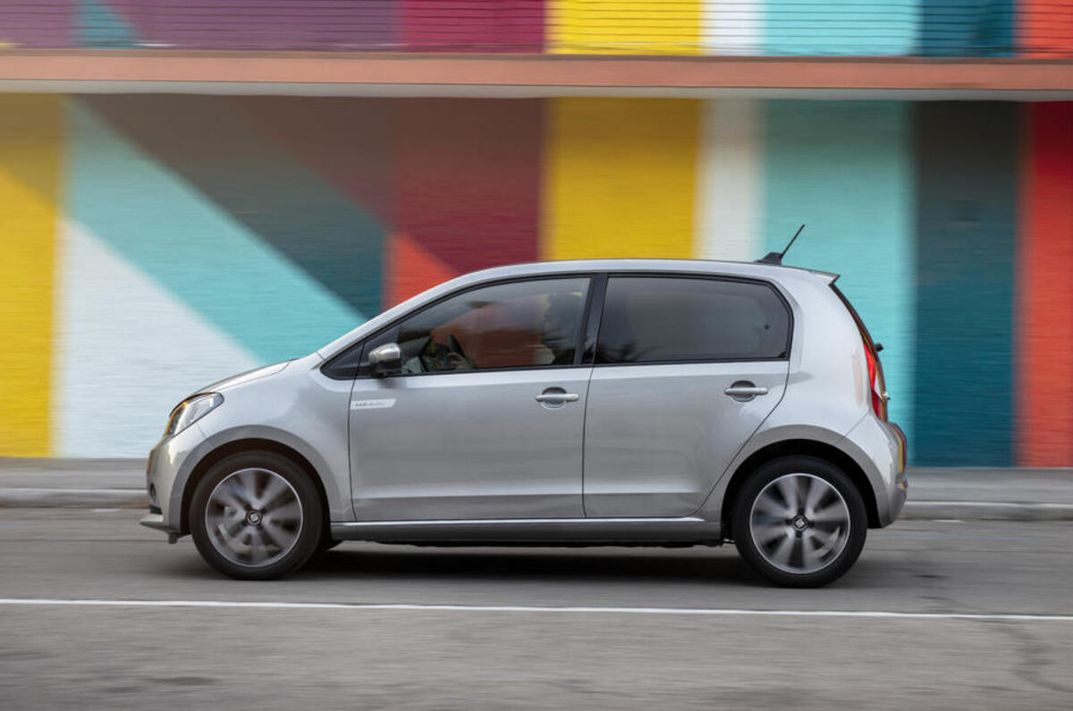 Seat Mii Electric 2020 road test review - on the road left