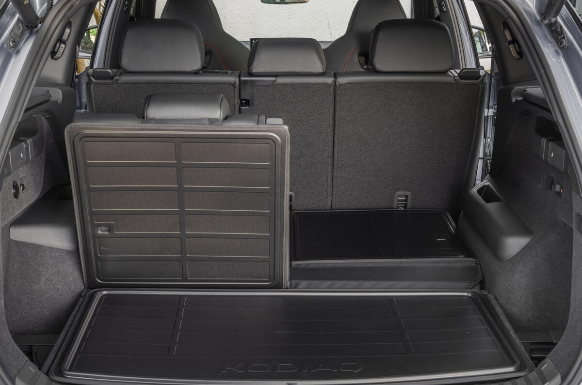 14 Skoda Kodiaq vrs 2025 Autocar review boot seats up 14 Skoda Kodiaq vrs 2025 Autocar review boot seats up