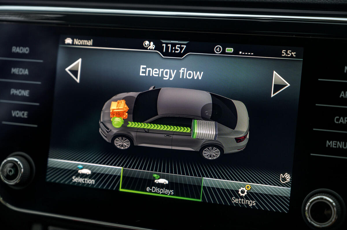 Skoda Superb iV 2020 road test review - infotainment